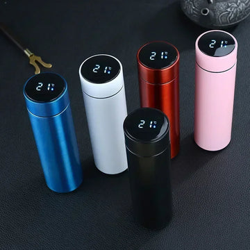 Stainless Steel Thermos Bottle with Digital Temperature Display LED, Vaccum , Sustainable
