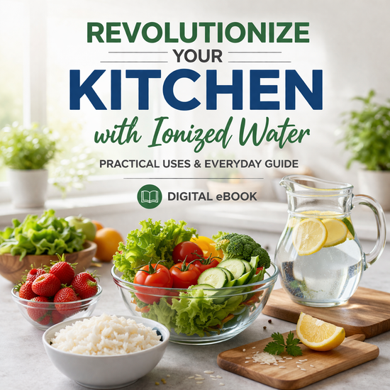 Ionized water uses in kitchen ebook